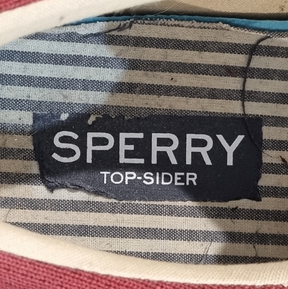 SPERRY Men's Maroon & White  Top-Sider Sneakers, Size 11 - Picture 9 of 15
